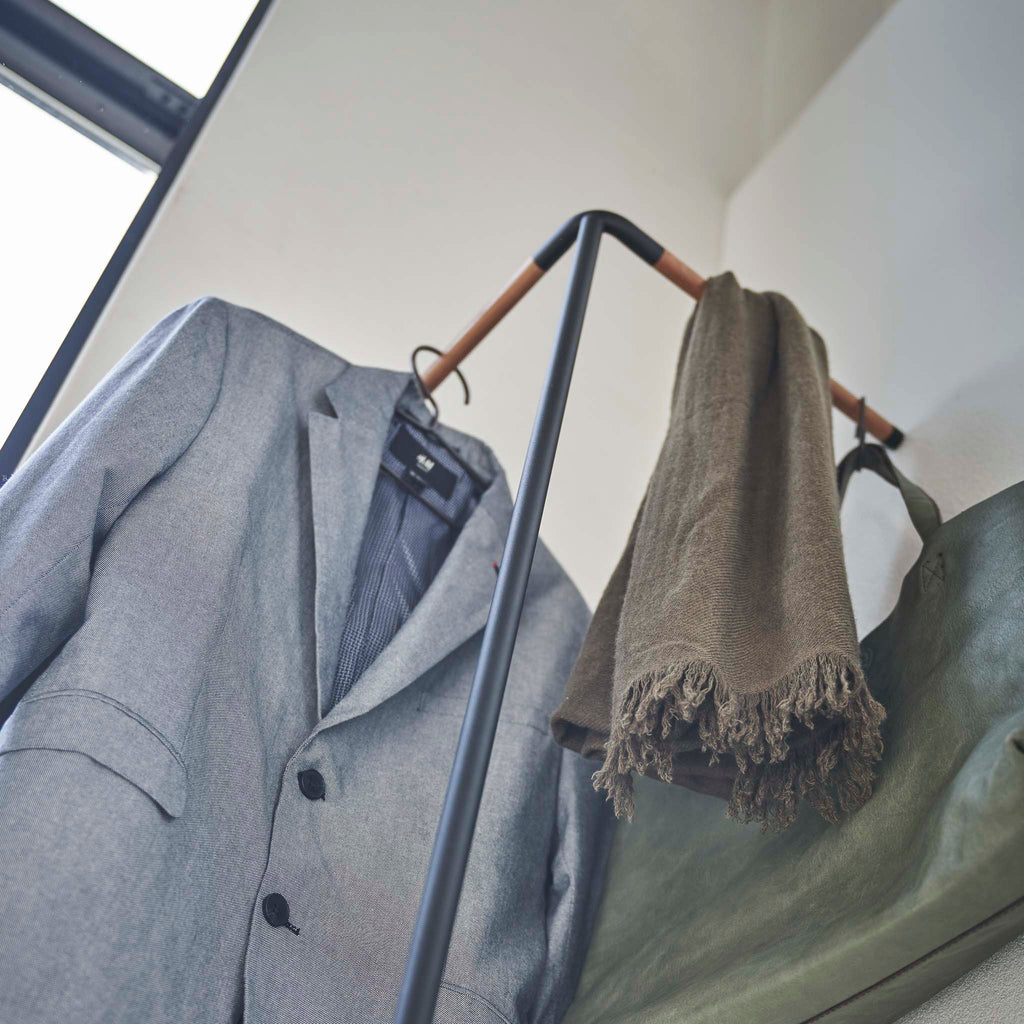 Leaning Corner Coat Rack