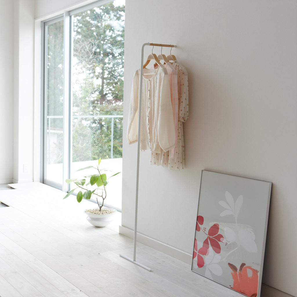 Slim Leaning Coat Rack