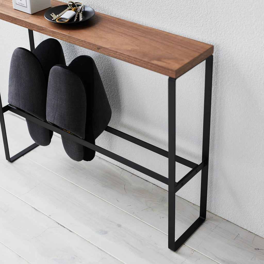 Wood-Top Slipper Rack