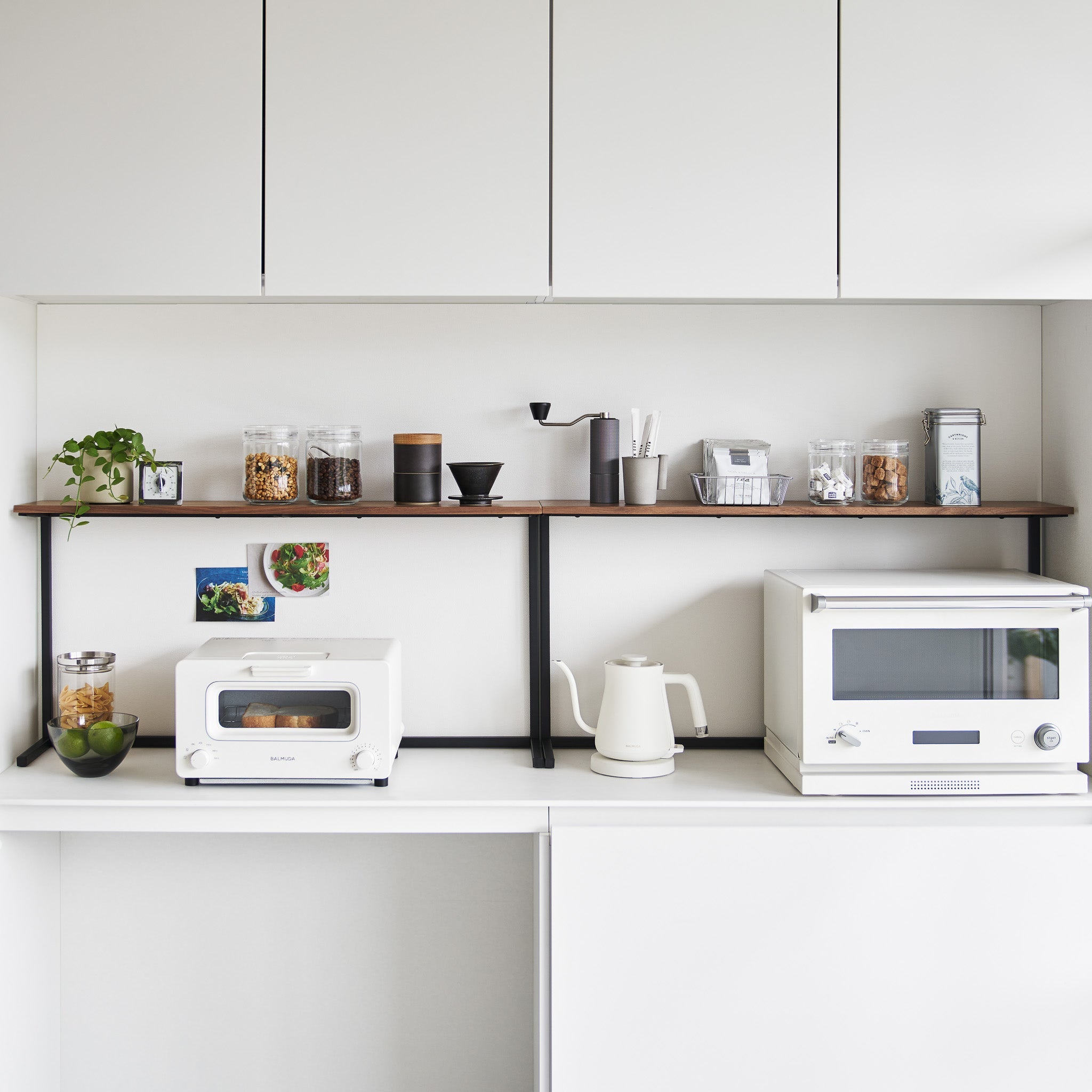 Wood-Top Kitchen Shelf