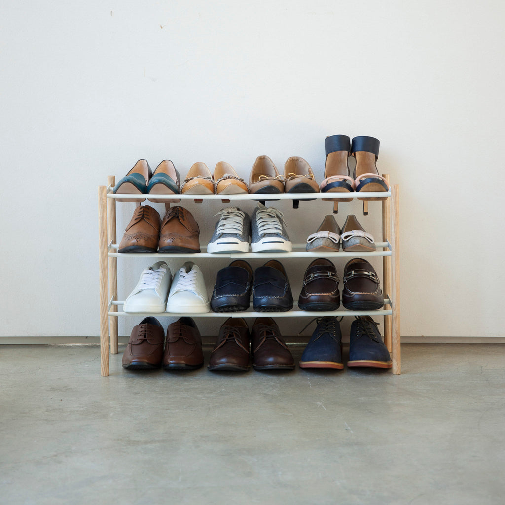 3-Tiered Extendable Shoe Rack