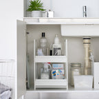 2-Tiered Sliding Under-Sink Organizer