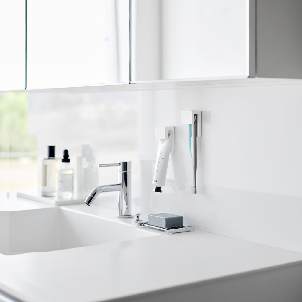 Film Hook Toothbrush & Toothpaste Holder (Set of 2)