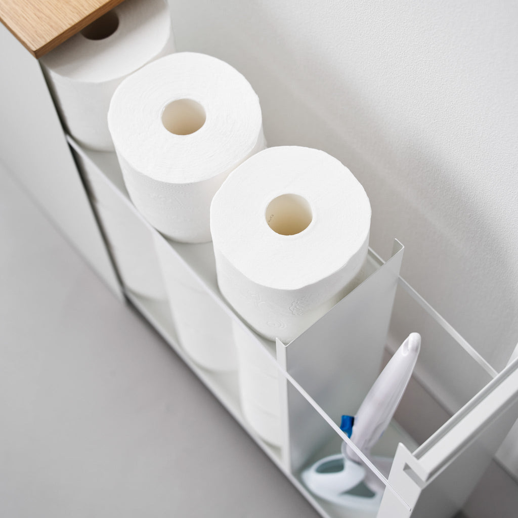 Sliding Wood-Top Storage Rack