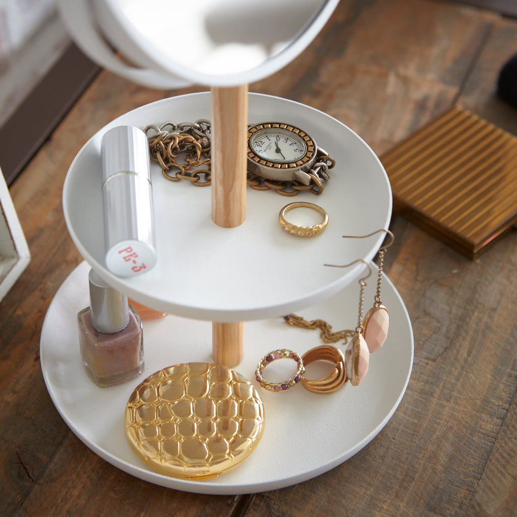 Makeup Mirror with Accessory Tray