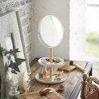 Makeup Mirror with Accessory Tray