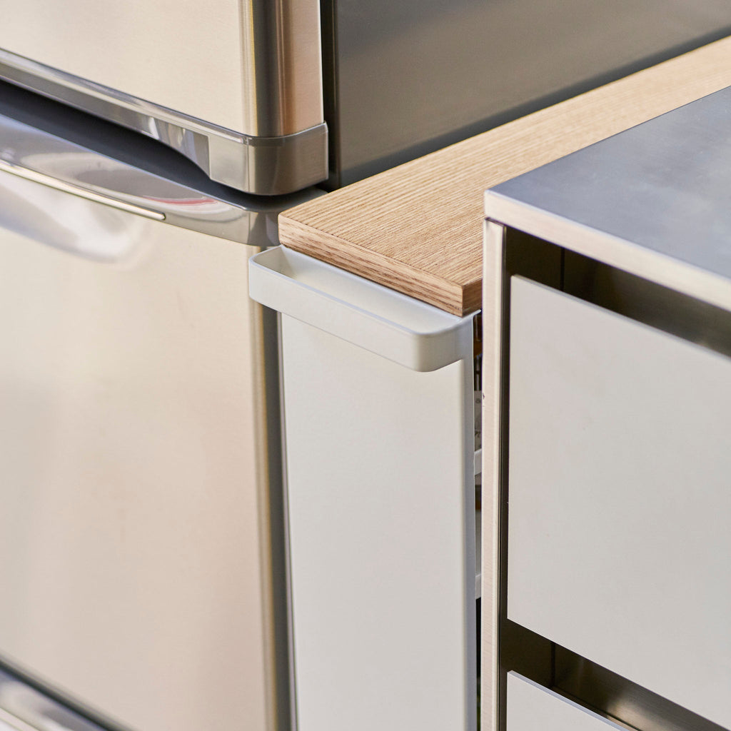 Slim Wood-Top Storage Cart