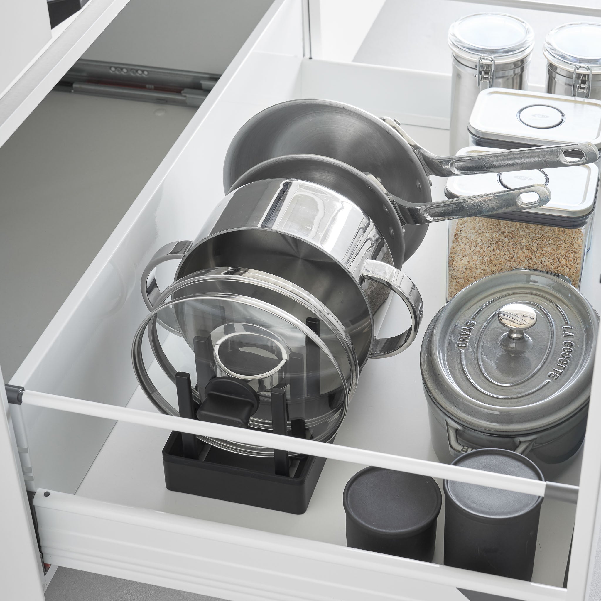 Adjustable Pot Lid & Pan Organizer