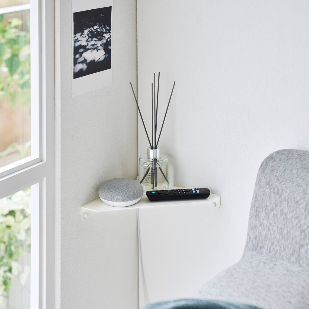 Wall-Mounted Corner Shelf