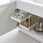 2-Tiered Sliding Under-Sink Organizer