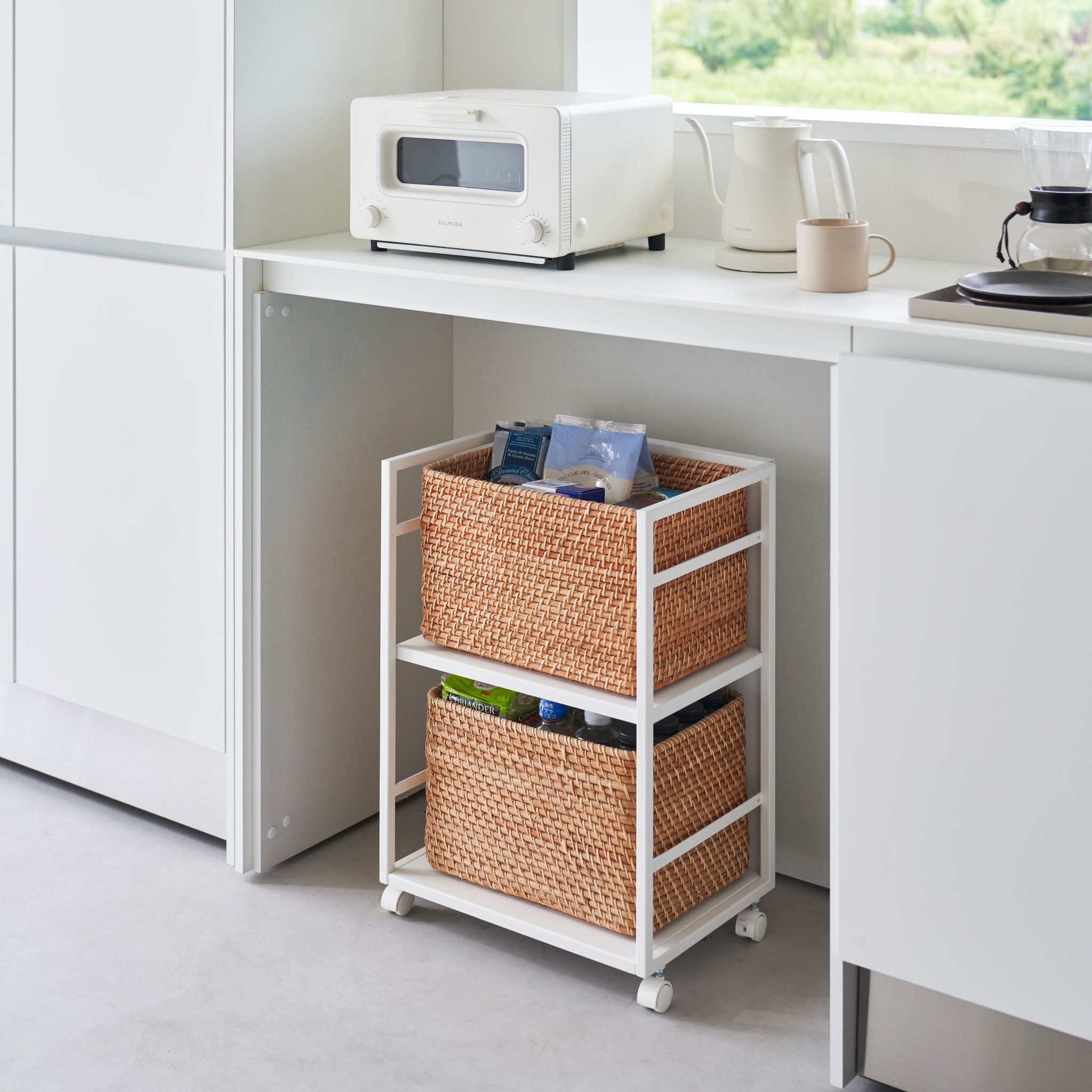 2-Tiered Semi-Closed Storage Wagon