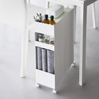 3-Tiered Storage Basket Stand with Casters