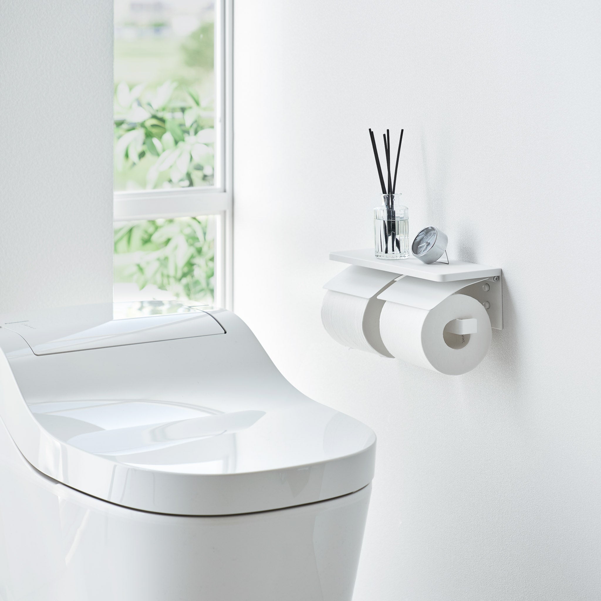 Wall-Mounted Double Toilet Paper Holder