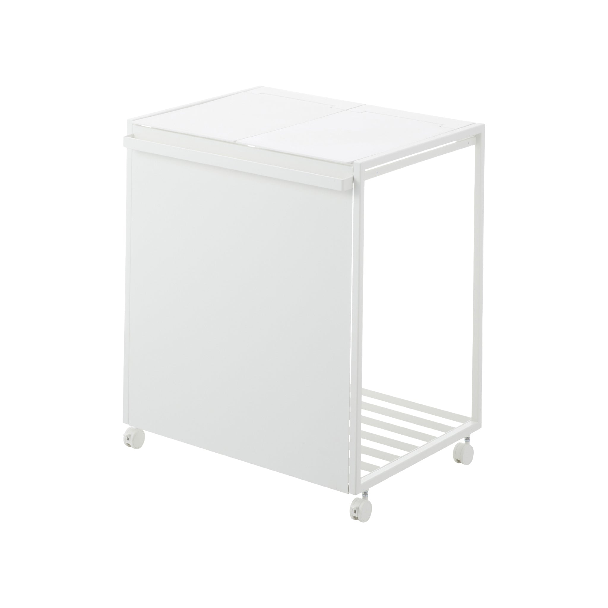 2-Compartment Trash Can with Casters