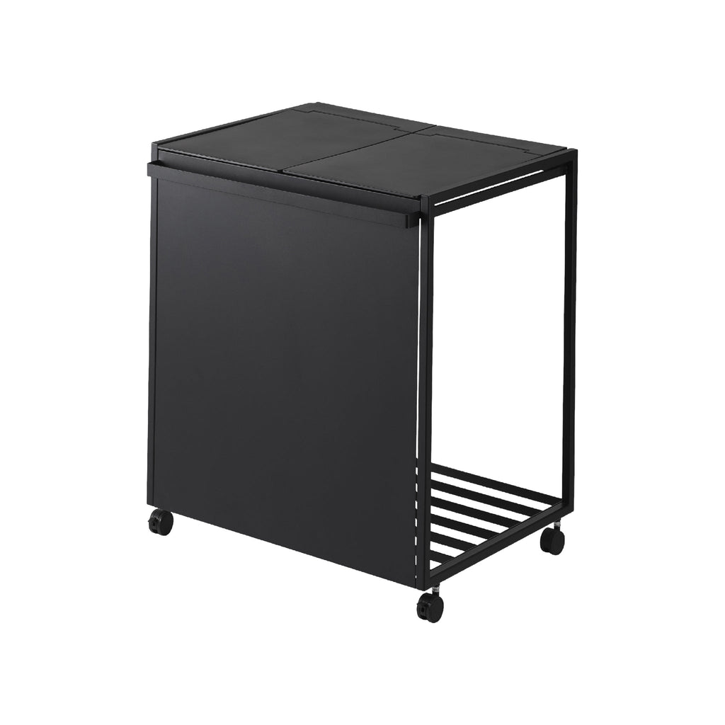 2-Compartment Trash Can with Casters