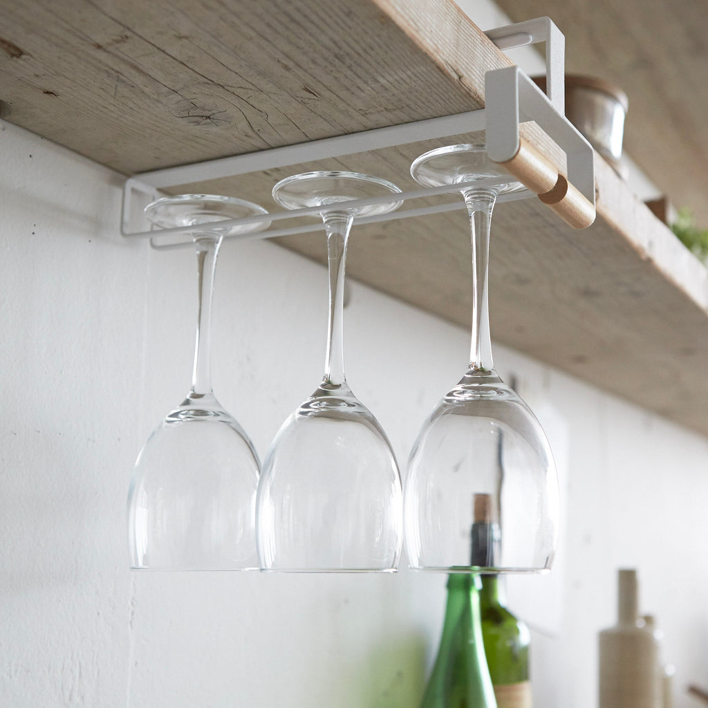 Under-Shelf Wine Glass Hanger