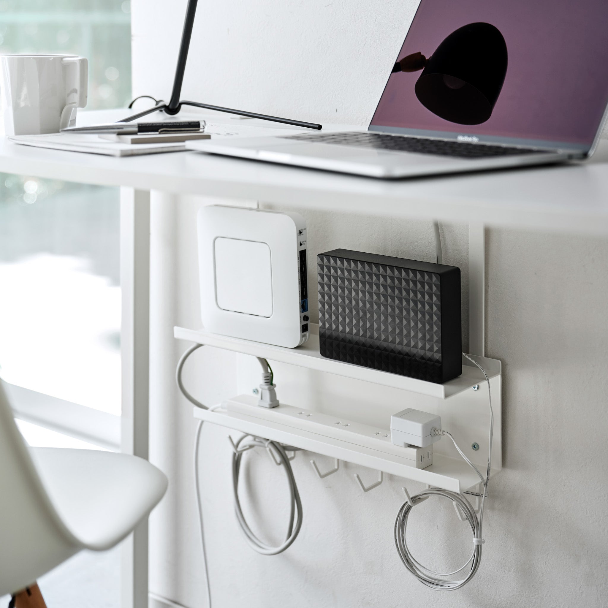 Under-Desk Cable & Router Organizer