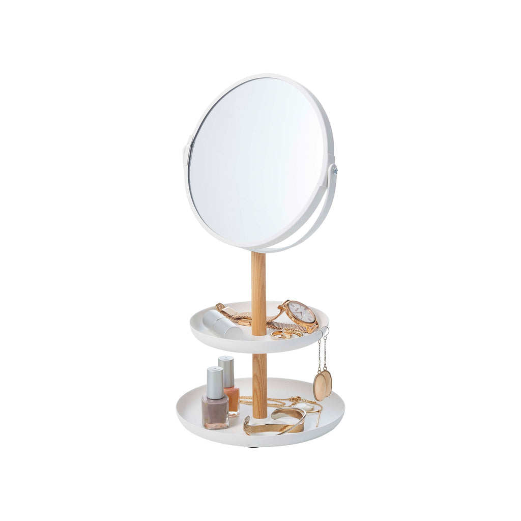 Makeup Mirror with Accessory Tray