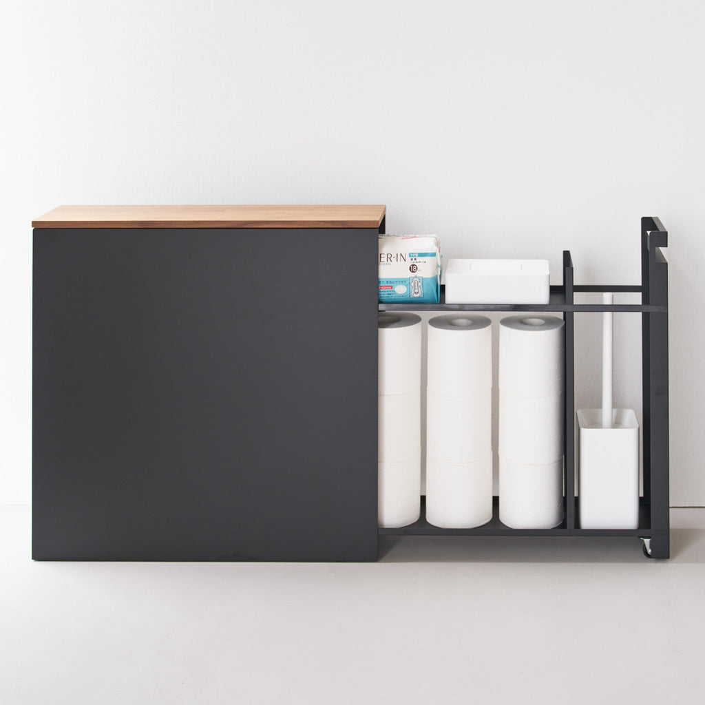 Sliding Wood-Top Storage Rack