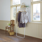 Leaning Coat Rack with Shelf