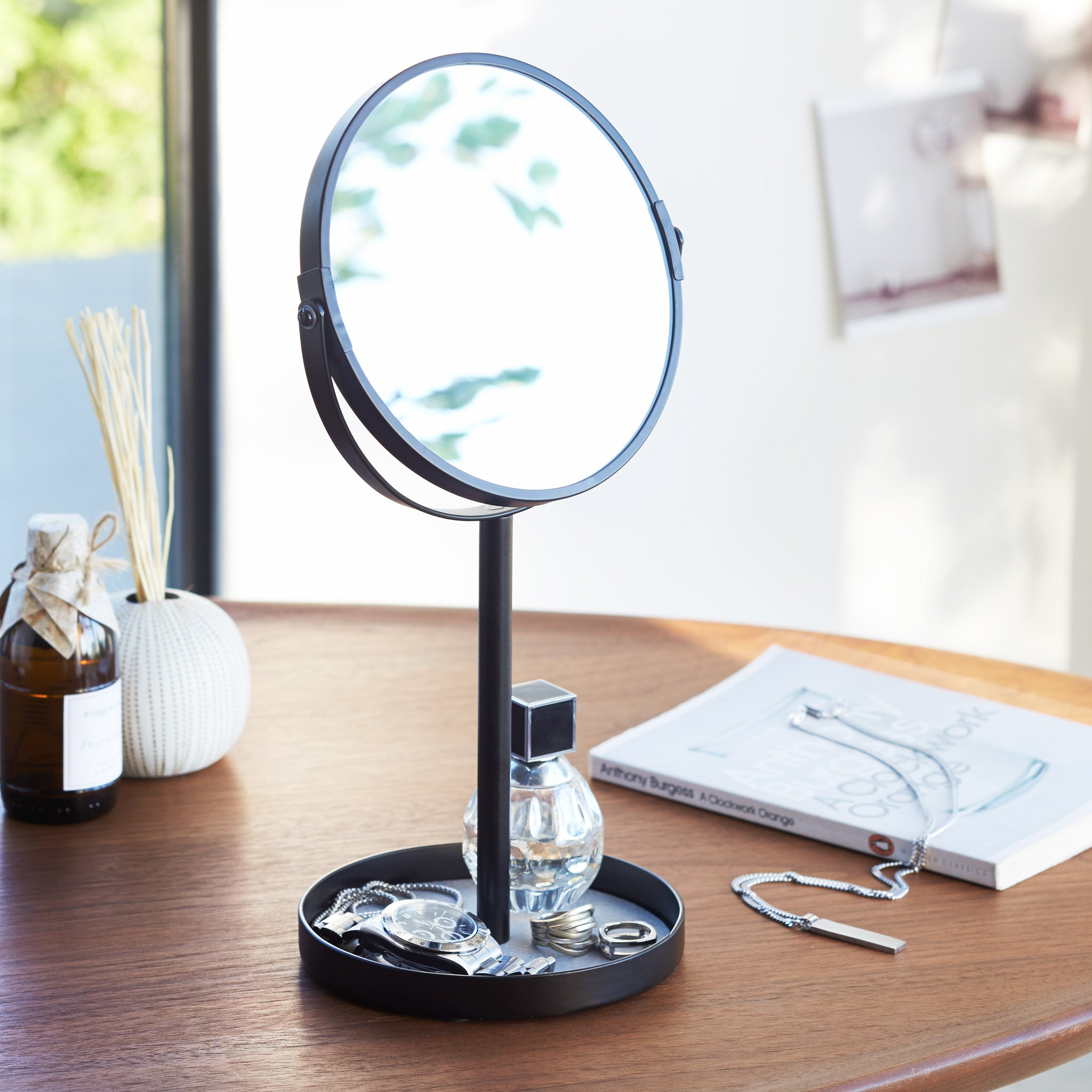 Makeup Mirror with Accessory Tray