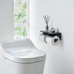 Wall-Mounted Double Toilet Paper Holder