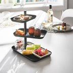 3-Tiered Serving Stand with Rotatable Trays