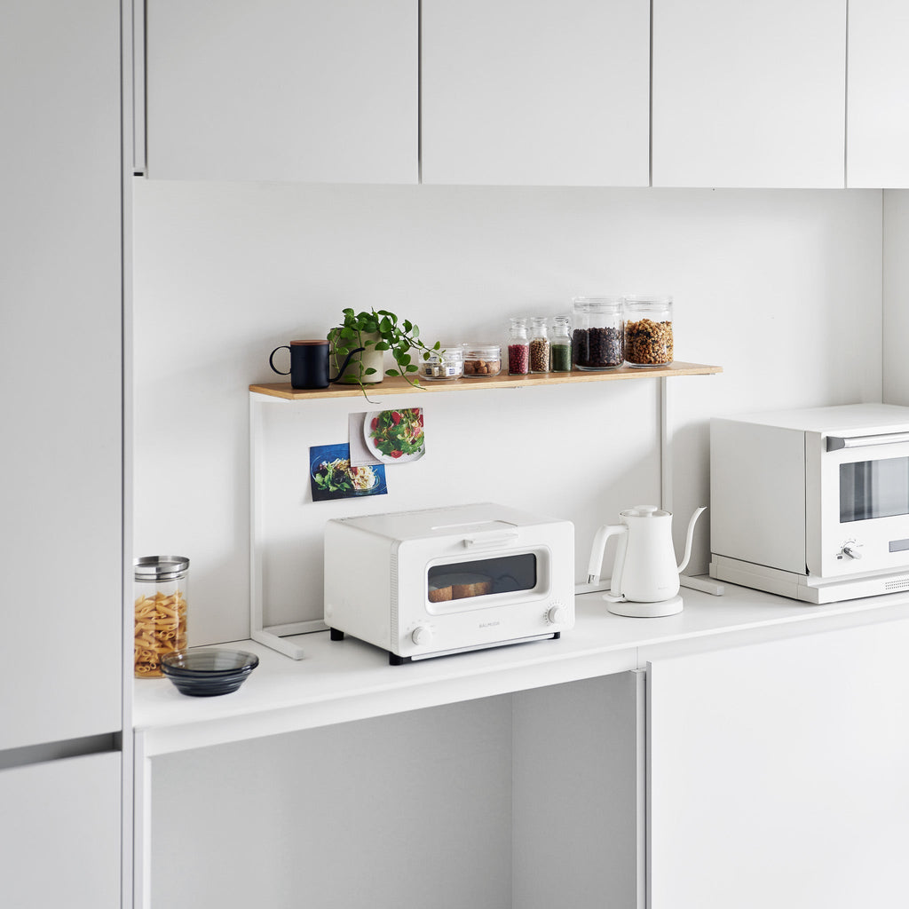 Wood-Top Kitchen Shelf