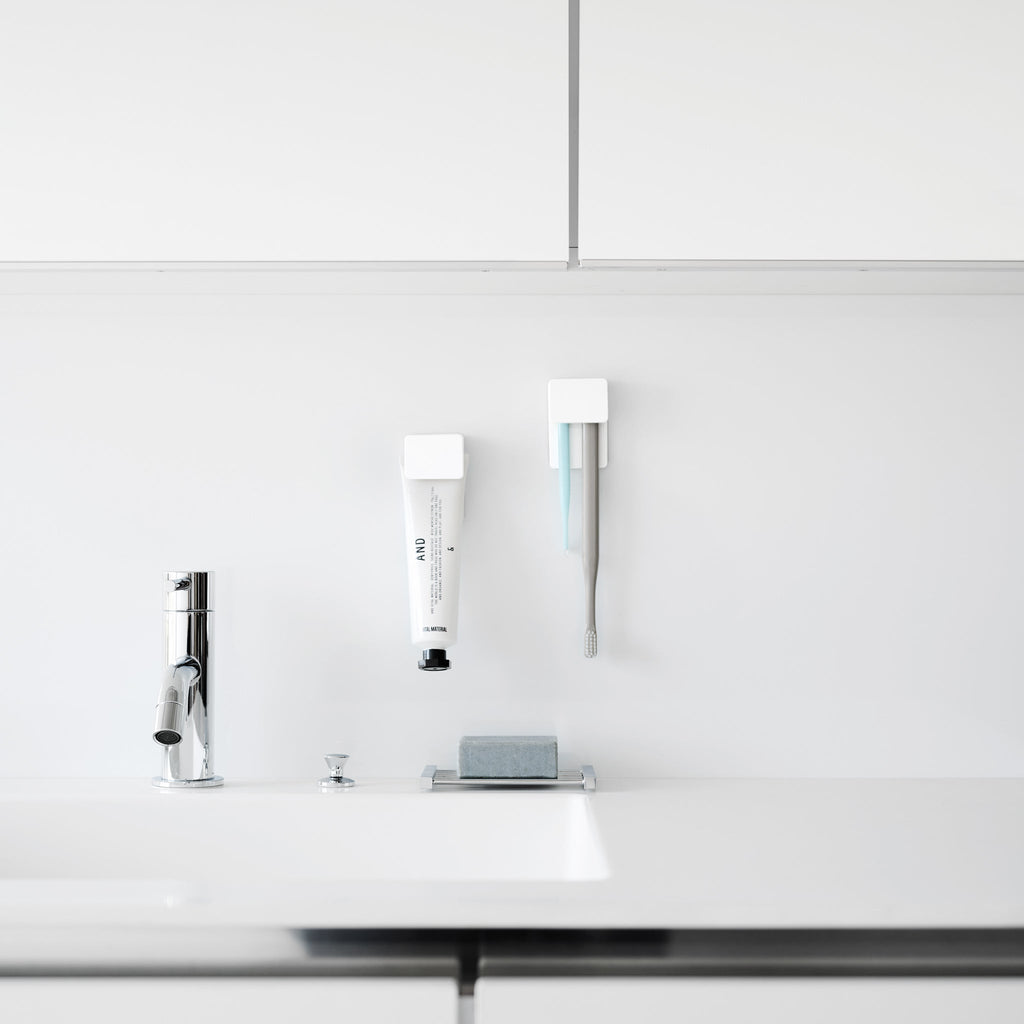 Film Hook Toothbrush & Toothpaste Holder (Set of 2)