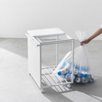 2-Compartment Trash Can with Casters