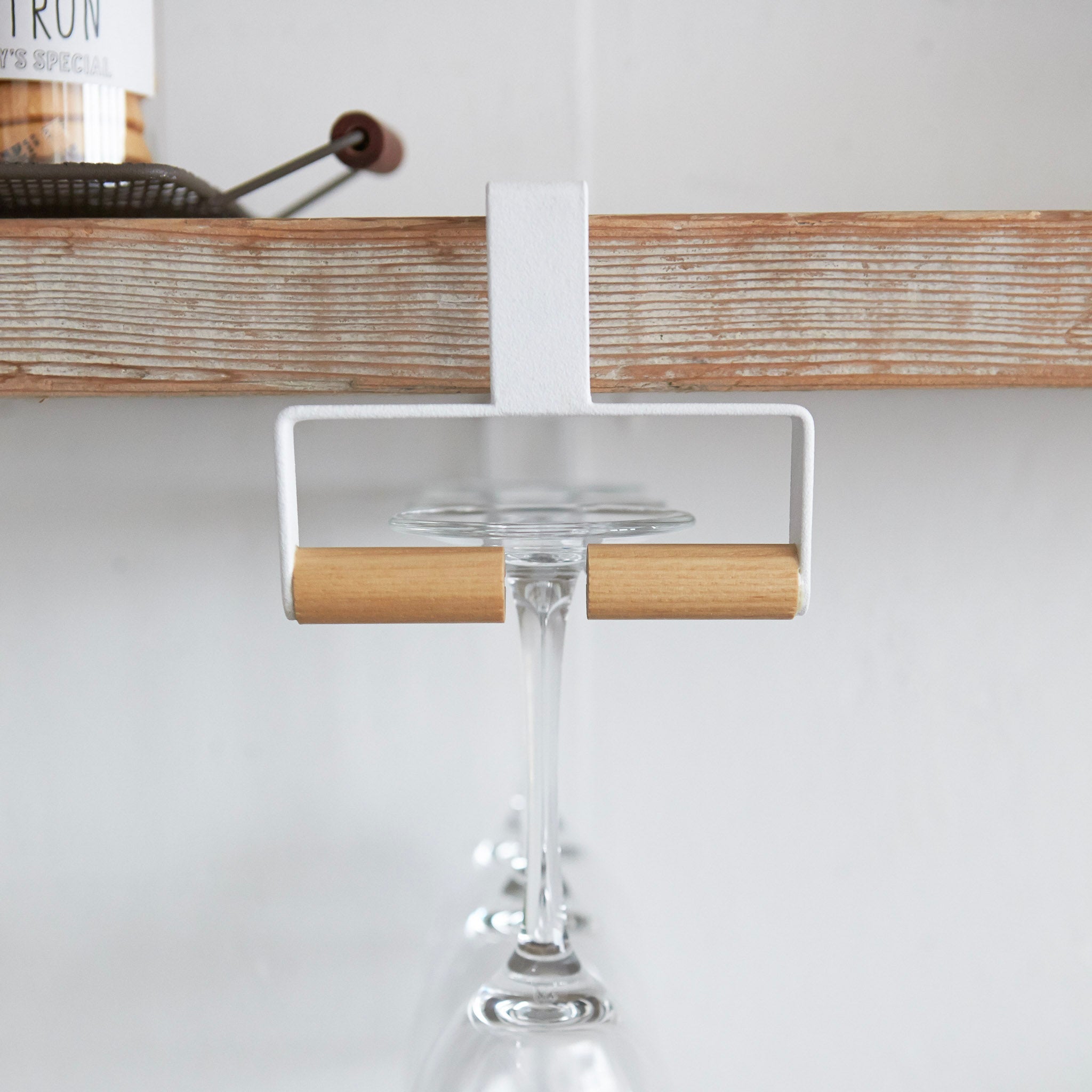Under-Shelf Wine Glass Hanger