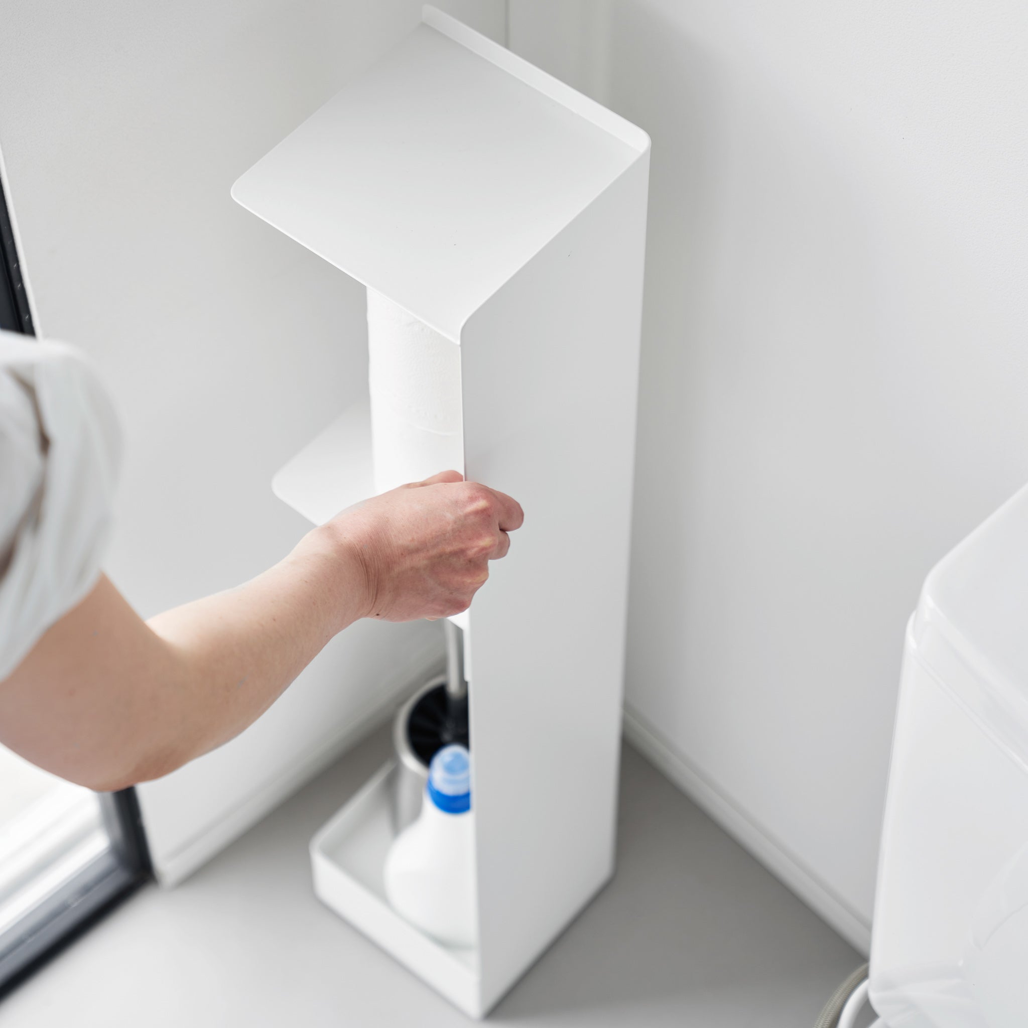 Slim Toilet Paper Stocker with Casters