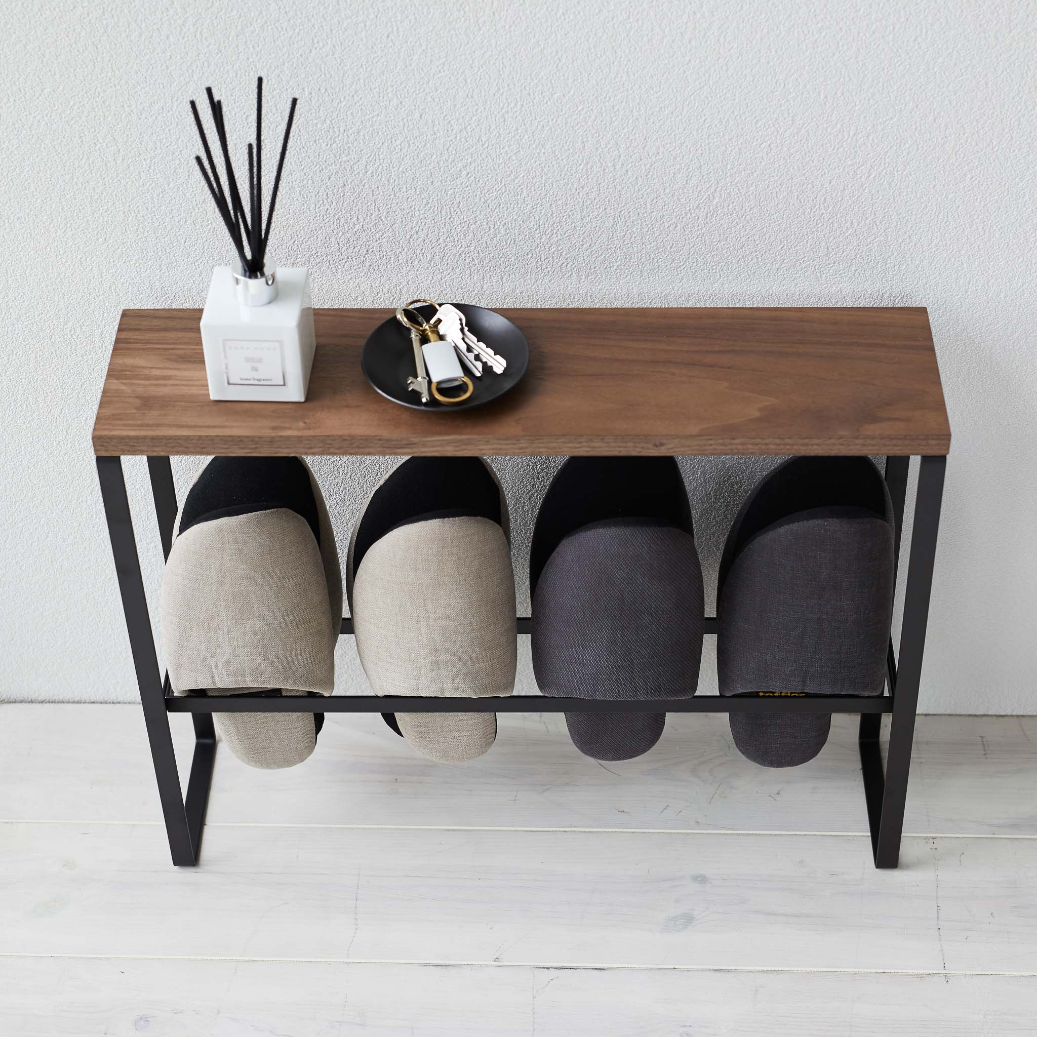 Wood-Top Slipper Rack