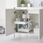 2-Tiered Sliding Under-Sink Organizer