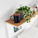 Wood-Top Kitchen Shelf