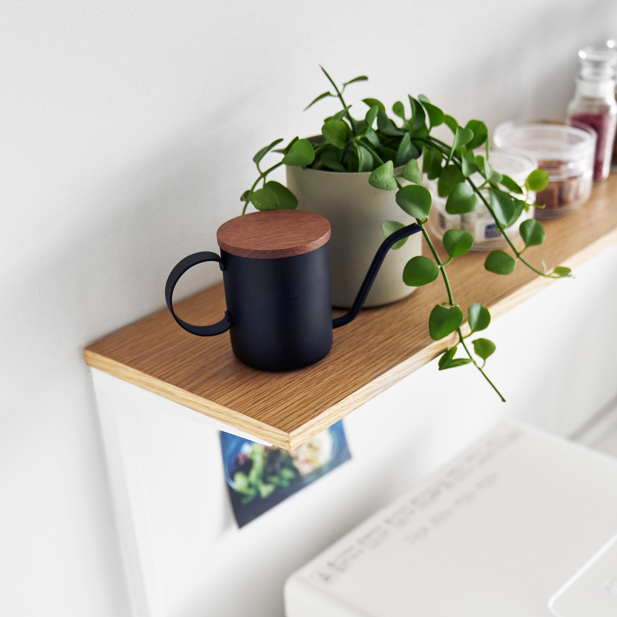 Wood-Top Kitchen Shelf