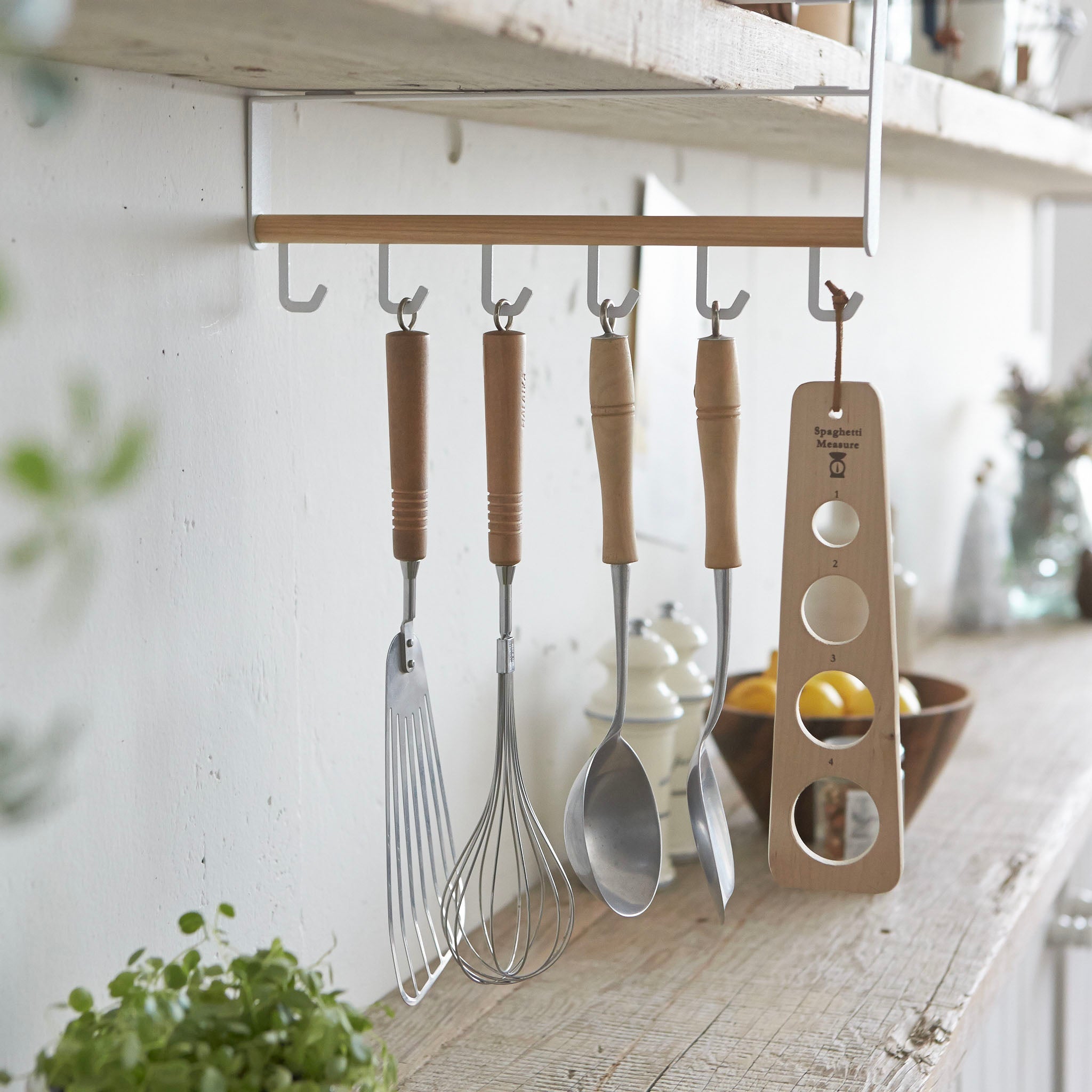 Under-Shelf Kitchen Tool Hooks