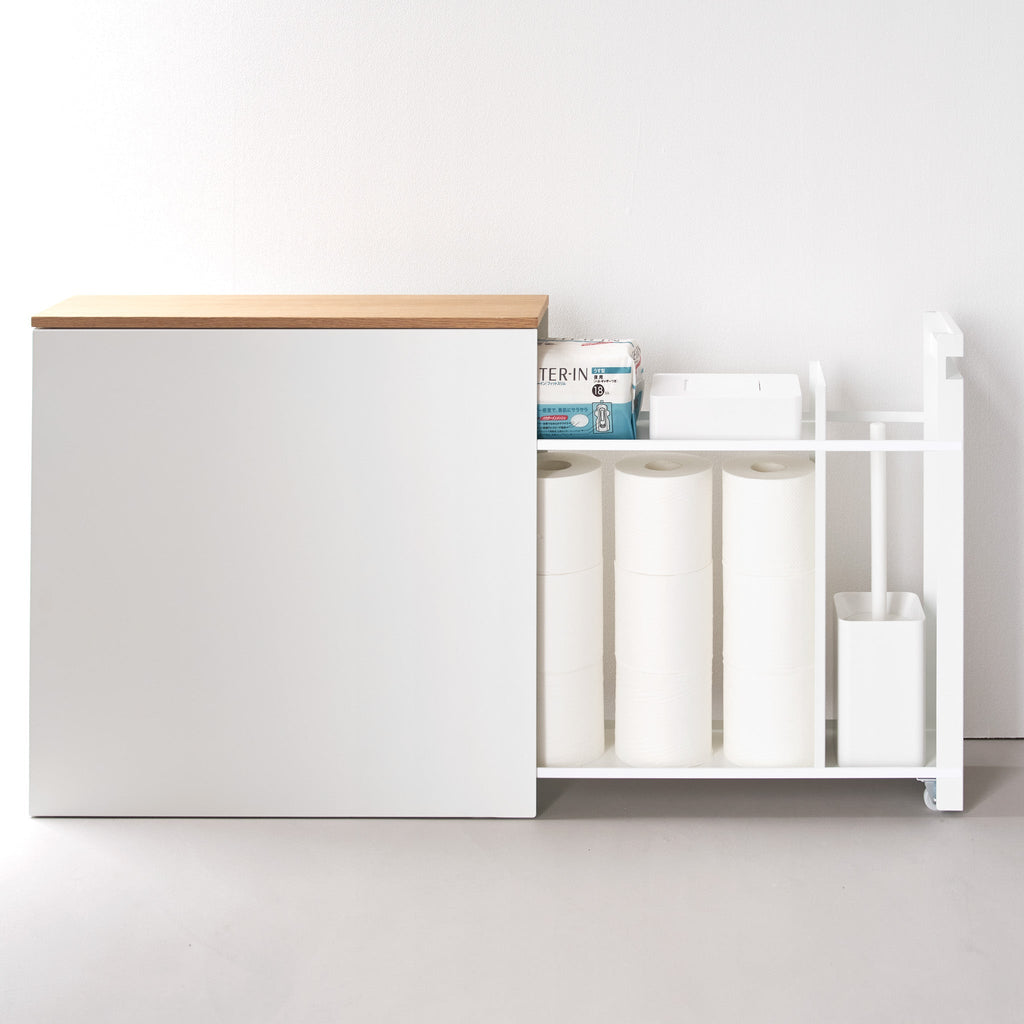 Sliding Wood-Top Storage Rack