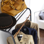 Leaning Coat Rack with Shelf