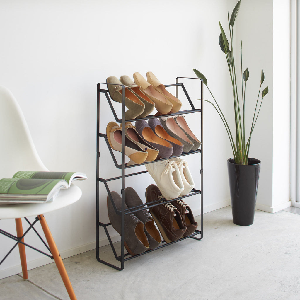 Slim 4-Tiered Shoe Rack