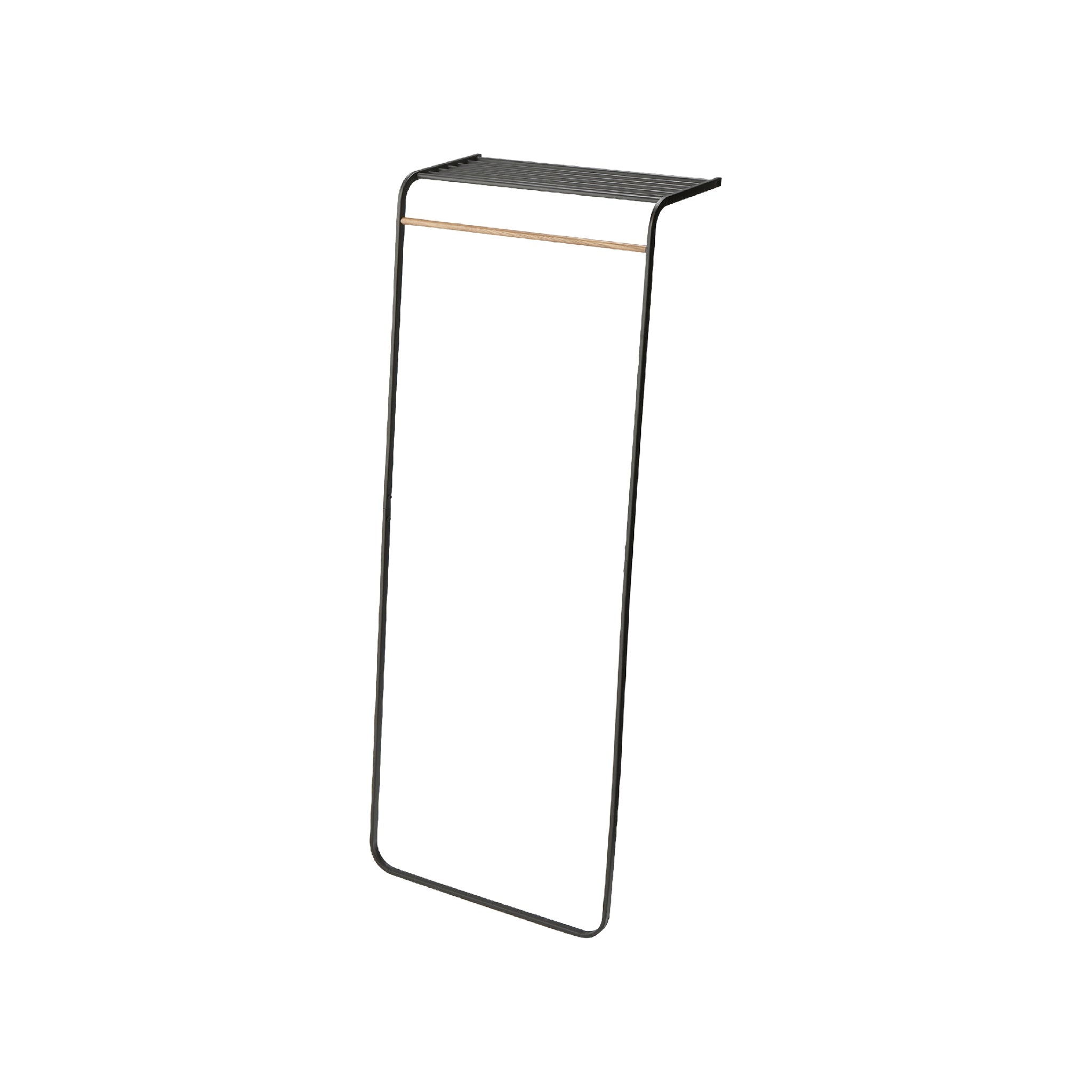 Leaning Coat Rack with Shelf