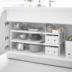 2-Tiered Extendable Under-Sink Organizer