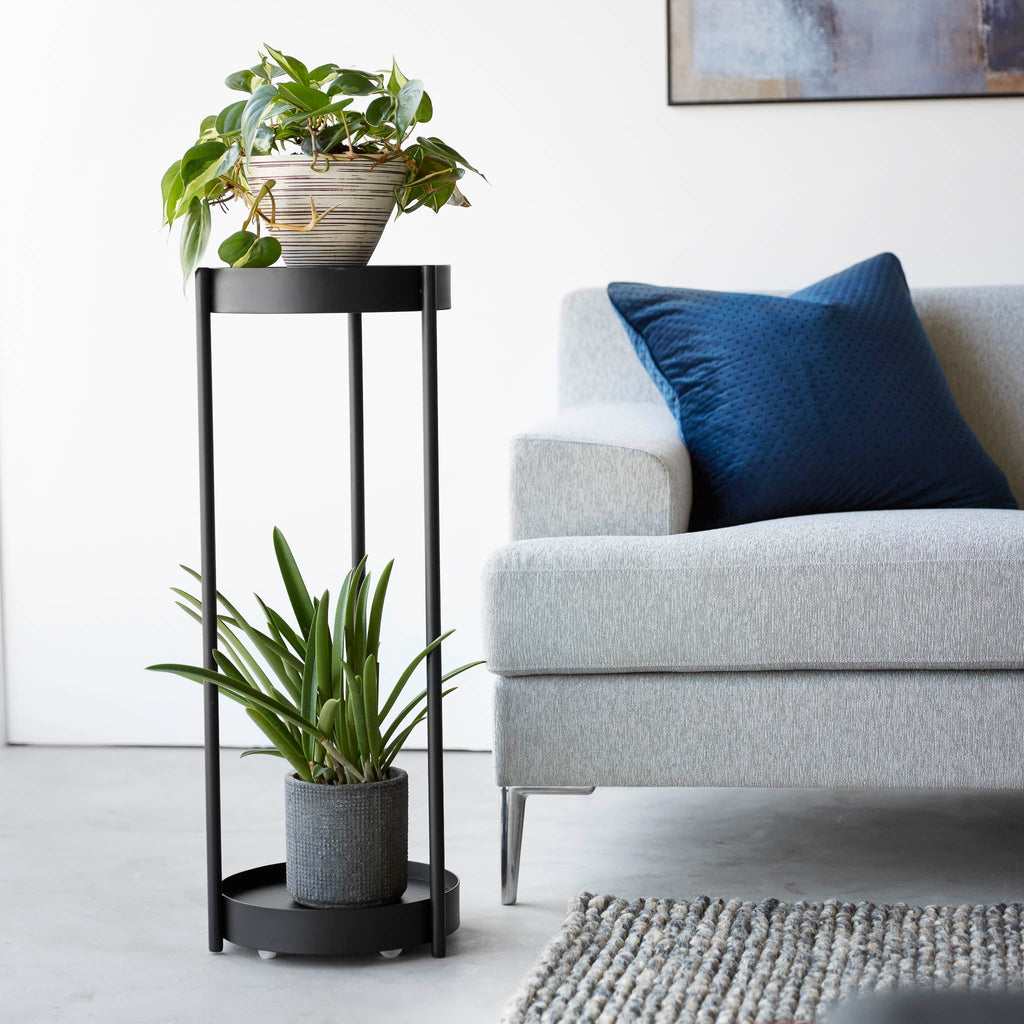 2-Tiered Plant Stand with Casters