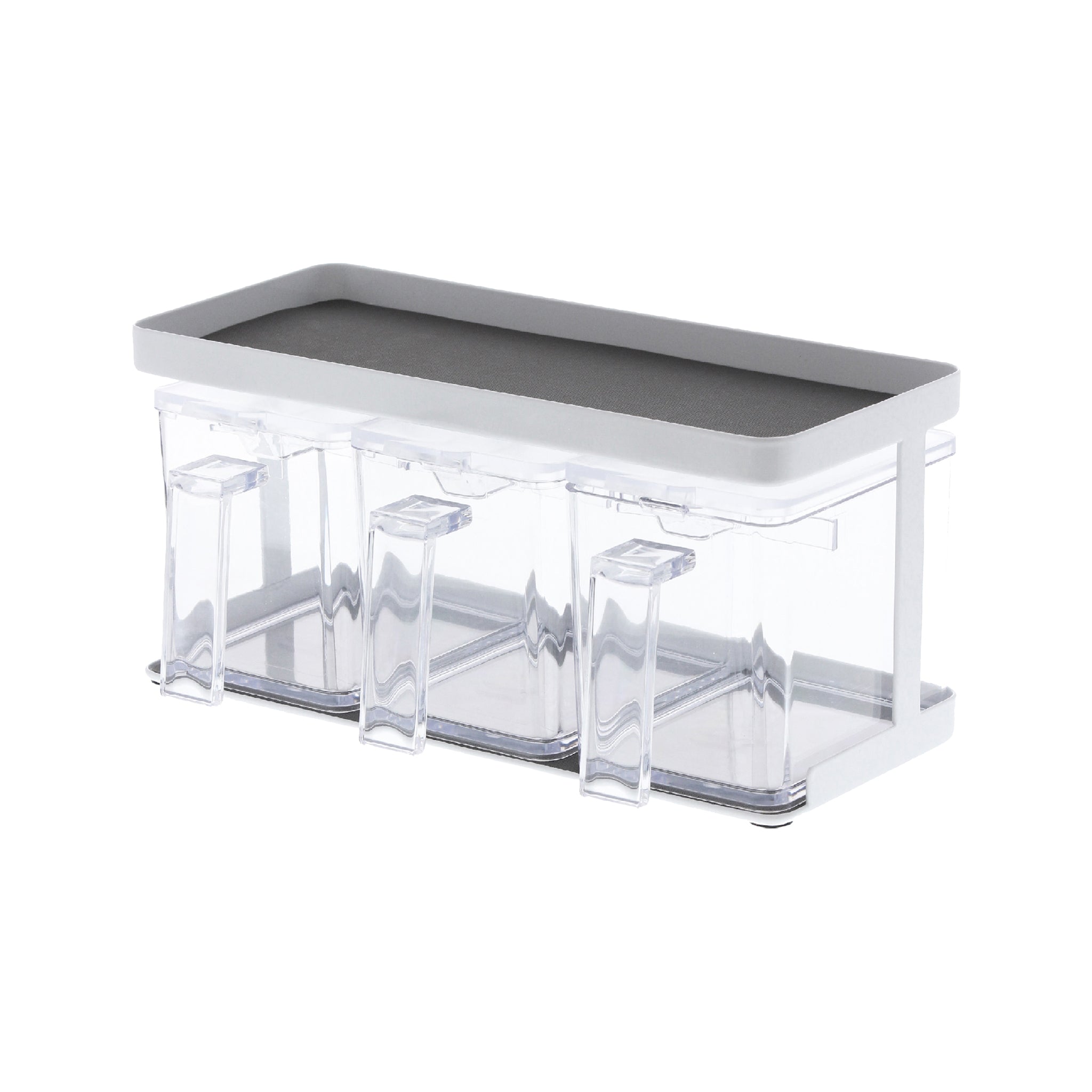 Seasoning Boxes (Set of 3) & Rack