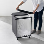 2-Compartment Trash Can with Casters