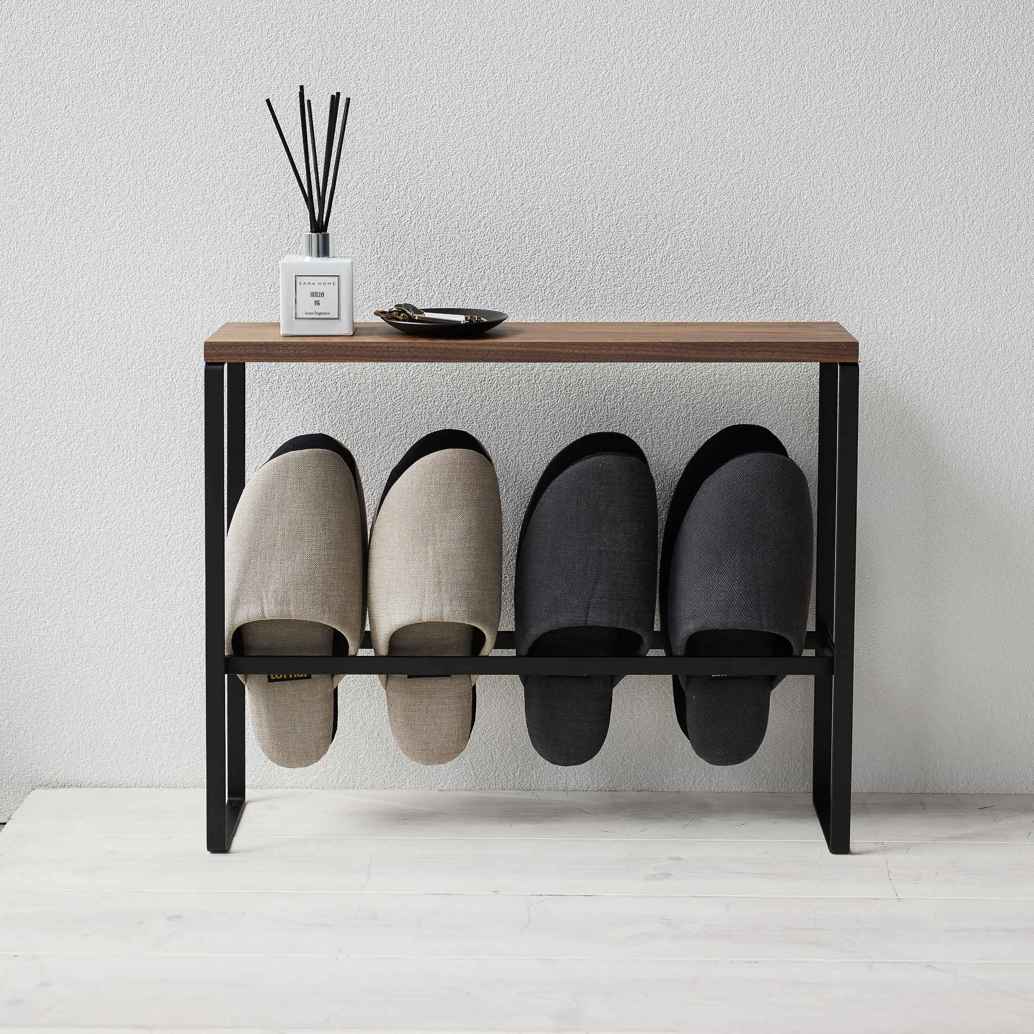 Wood-Top Slipper Rack