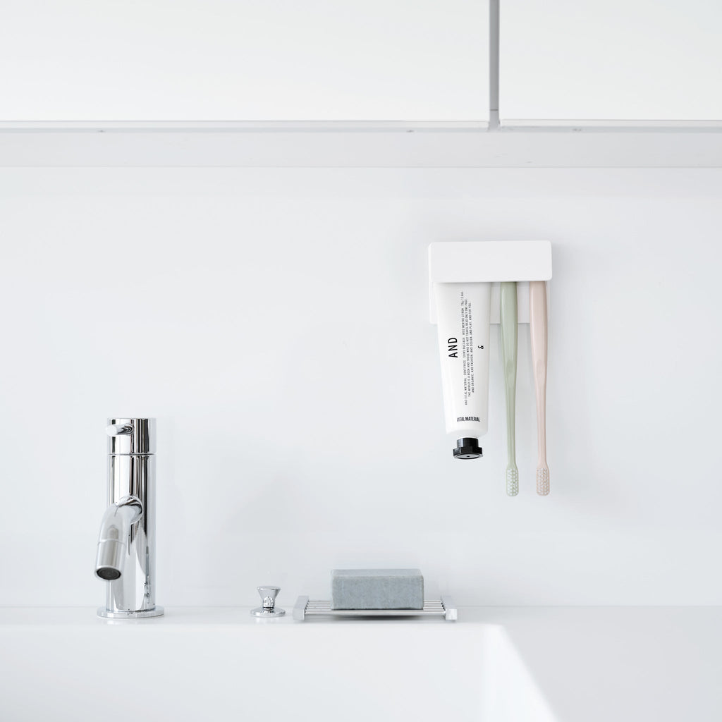 Film Hook Wide Toothbrush & Toothpaste Holder