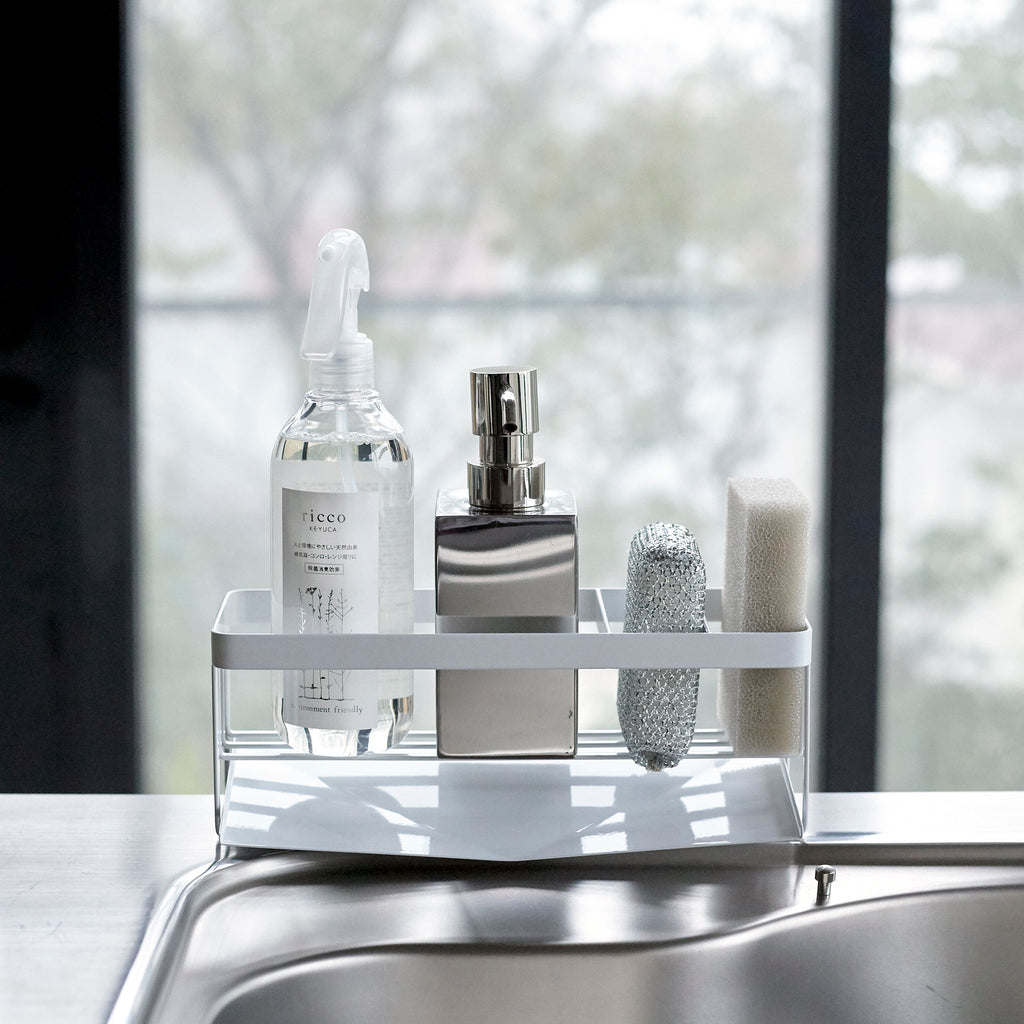 Sponge & Bottle Holder with Drainer