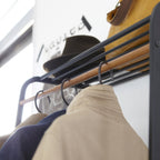 Leaning Coat Rack with Shelf