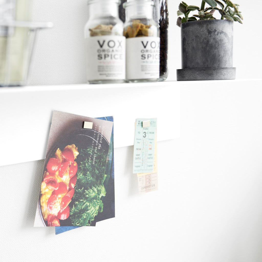 Wall-Mounted Shelf with Magnetic Panel (50 cm)